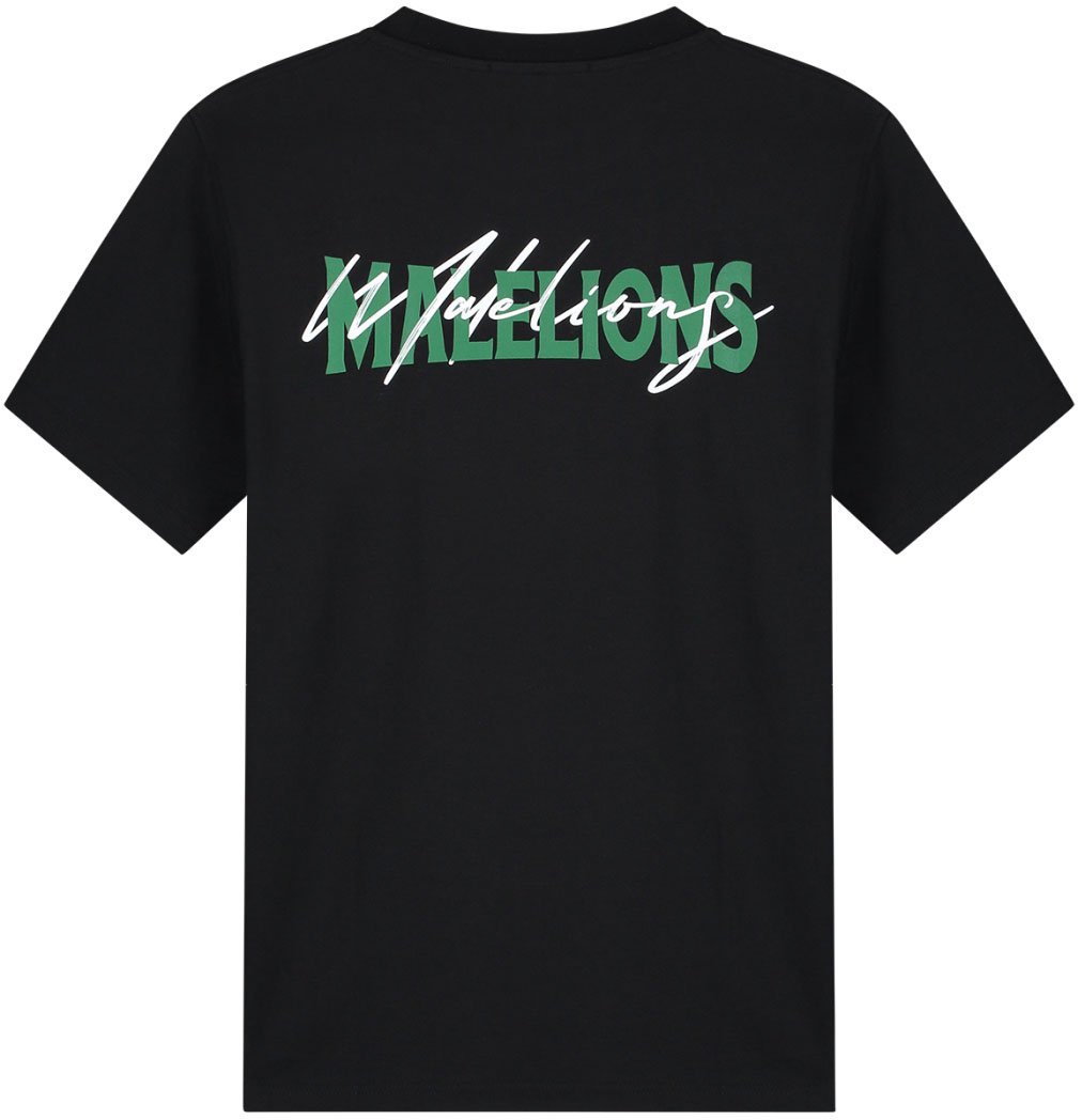 Malelions Malelions Men Regular Iconic T-Shirt Zwart