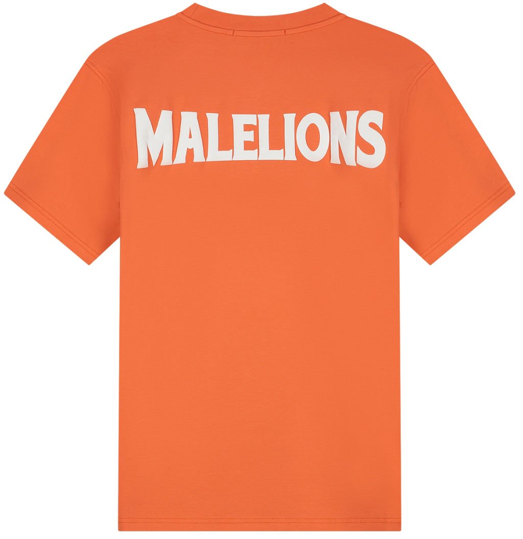 Malelions Malelions Men Iconic Slim T-Shirt Roze