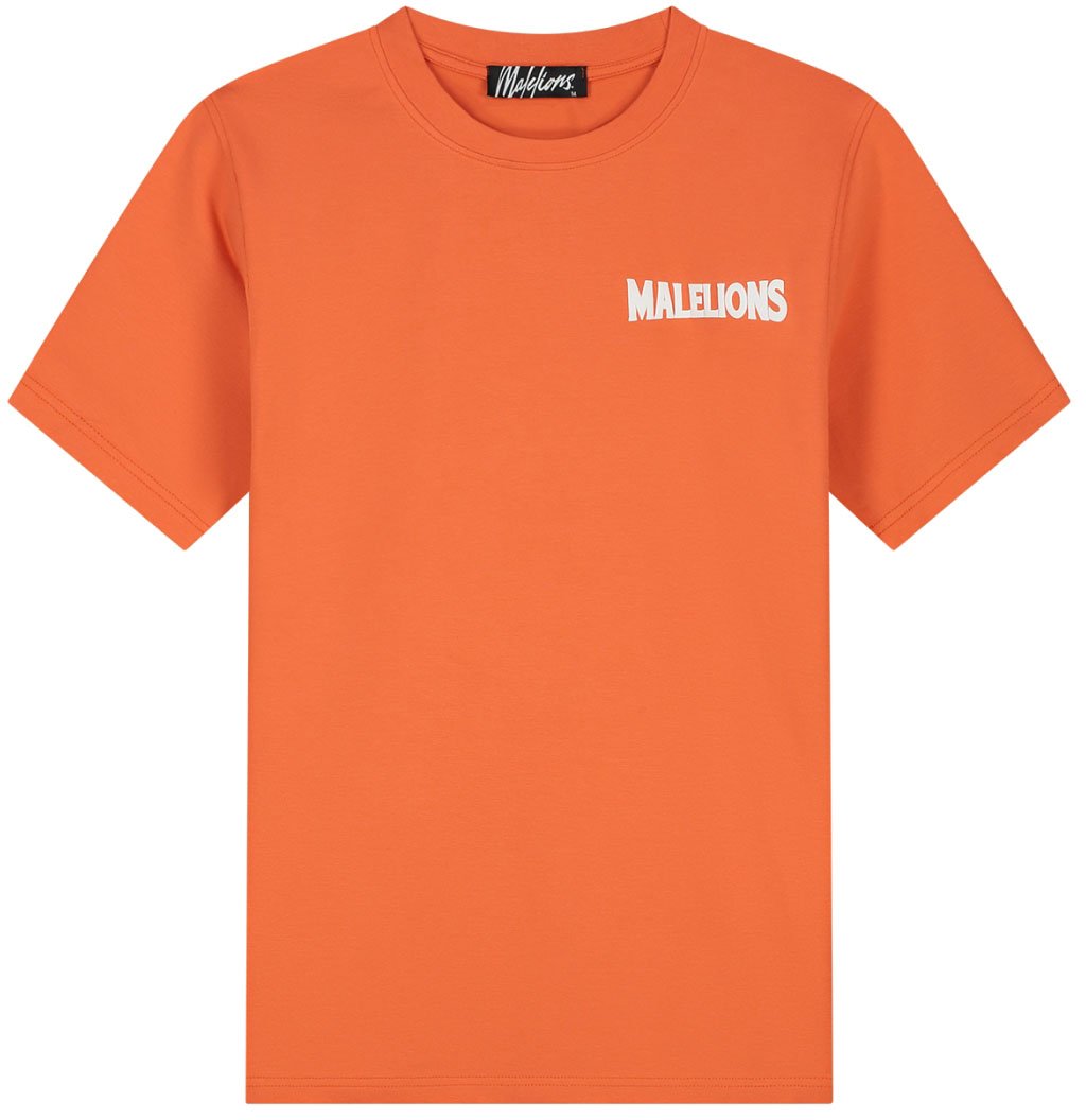 Malelions Malelions Men Iconic Slim T-Shirt Roze