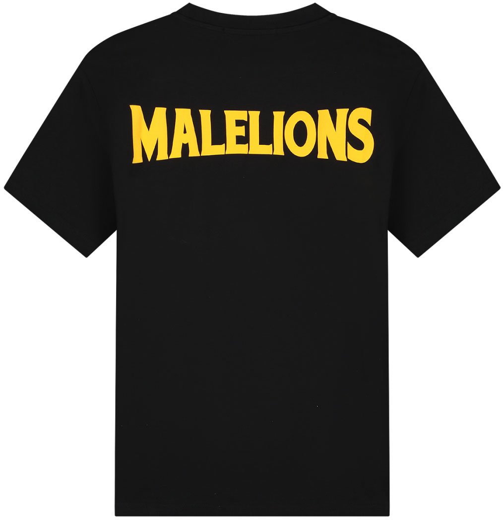Malelions Malelions Men Iconic Slim T-Shirt Zwart