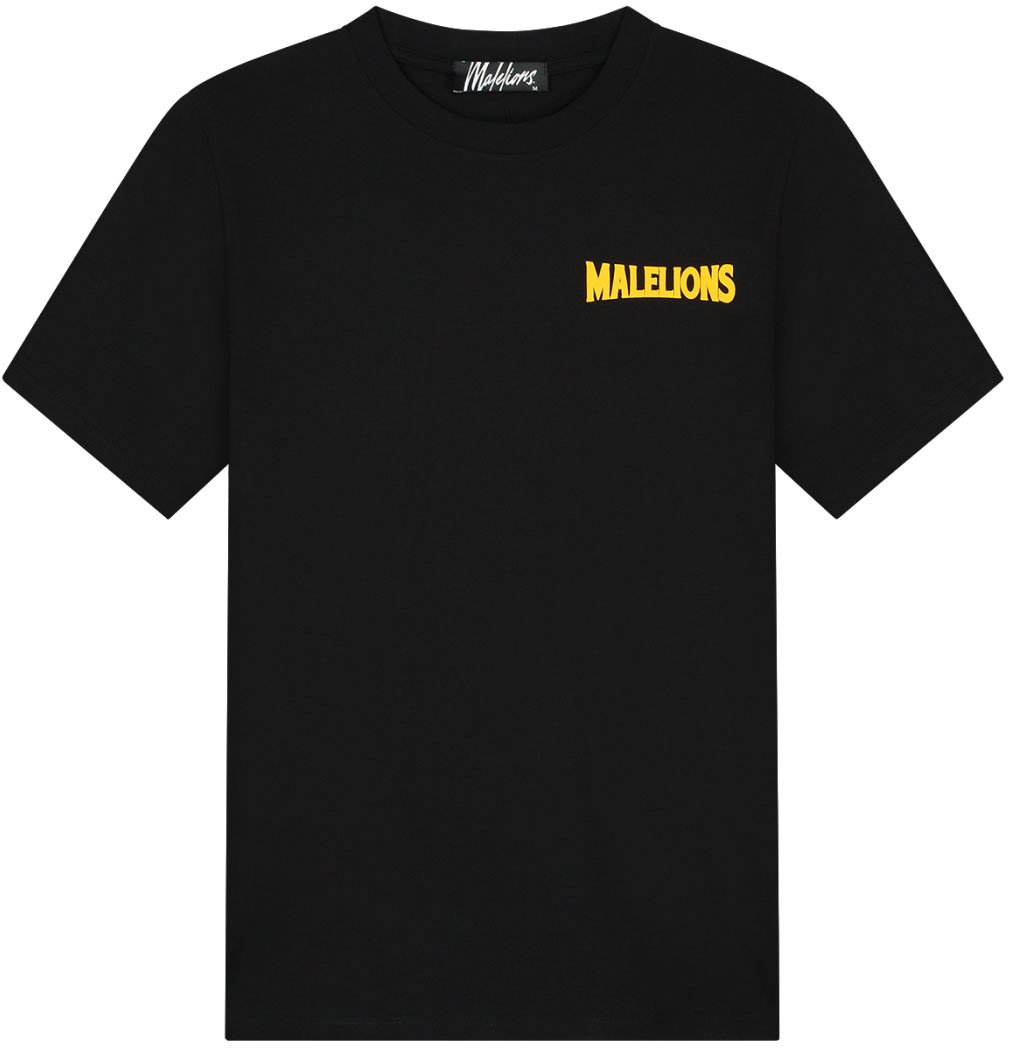 Malelions Malelions Men Iconic Slim T-Shirt Zwart