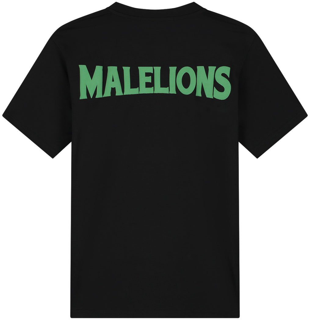 Malelions Malelions Men Iconic Slim T-Shirt Zwart