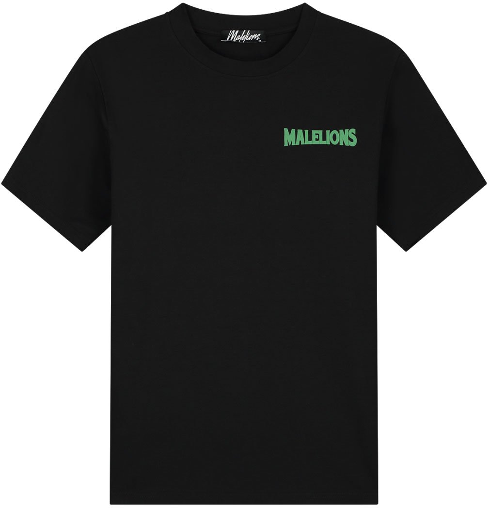 Malelions Malelions Men Iconic Slim T-Shirt Zwart