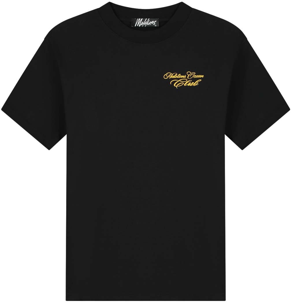 Malelions Malelions Men Ocean Club T-Shirt Zwart