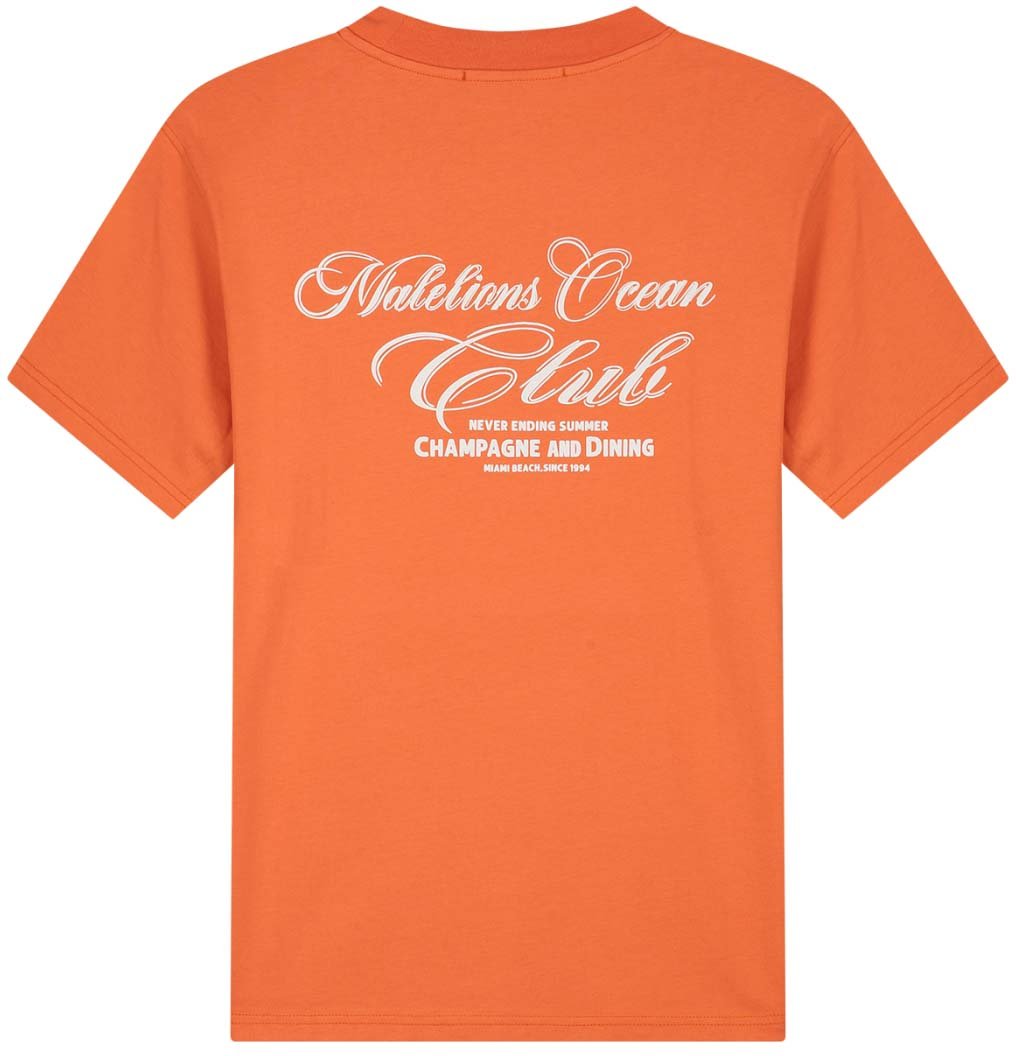 Malelions Malelions Men Ocean Club T-Shirt Rood