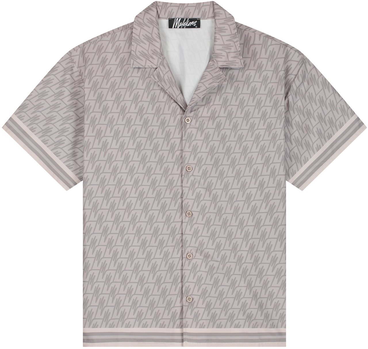 Malelions Malelions Men Monogram Shirt Taupe