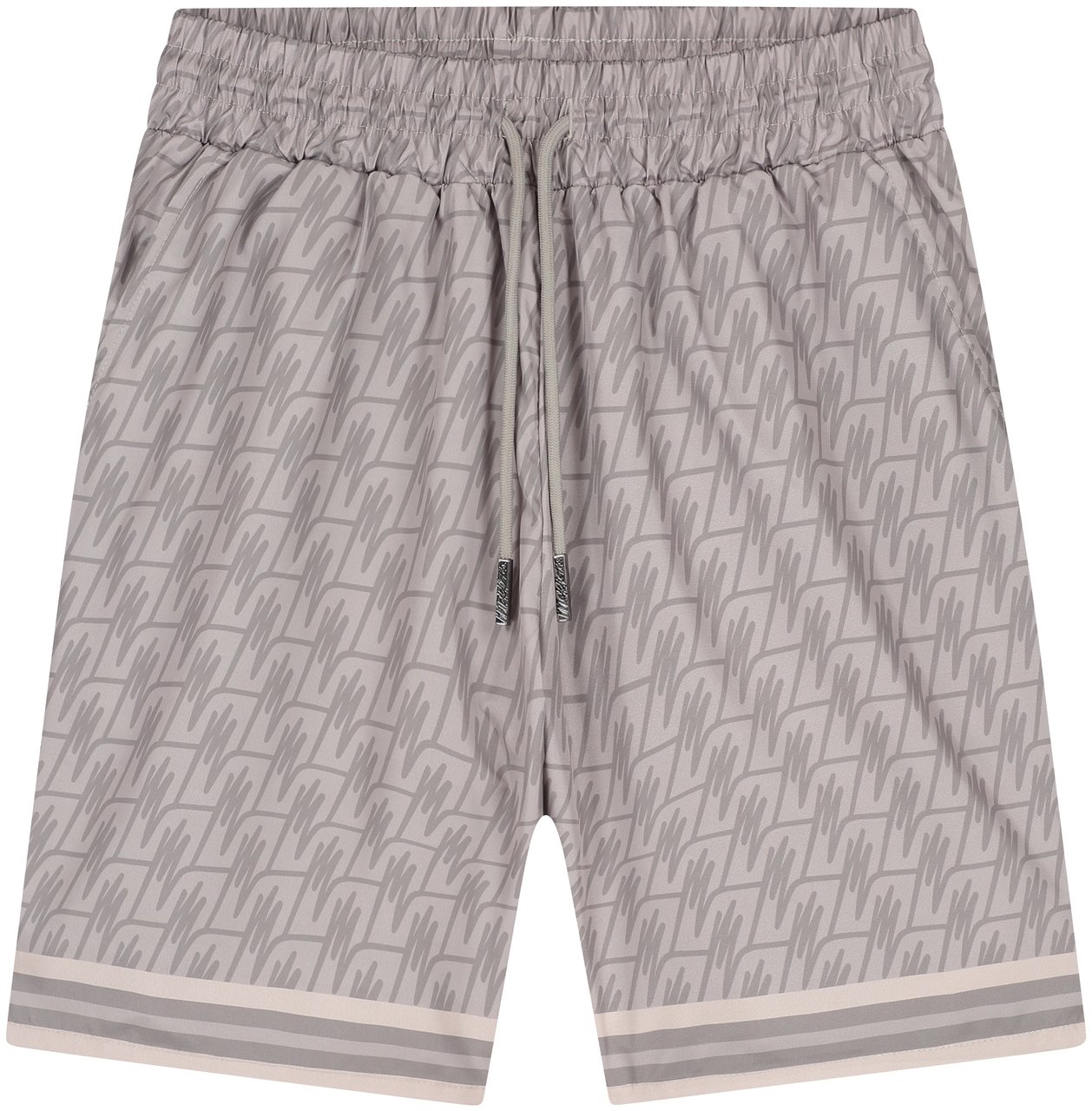 Malelions Malelions Men Monogram Shorts Taupe