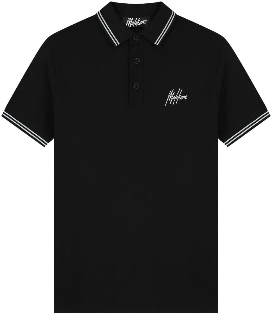 Malelions Malelions Men Signature Polo Zwart