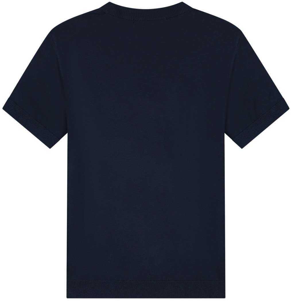 Malelions Malelions Men Knitted T-Shirt Blauw