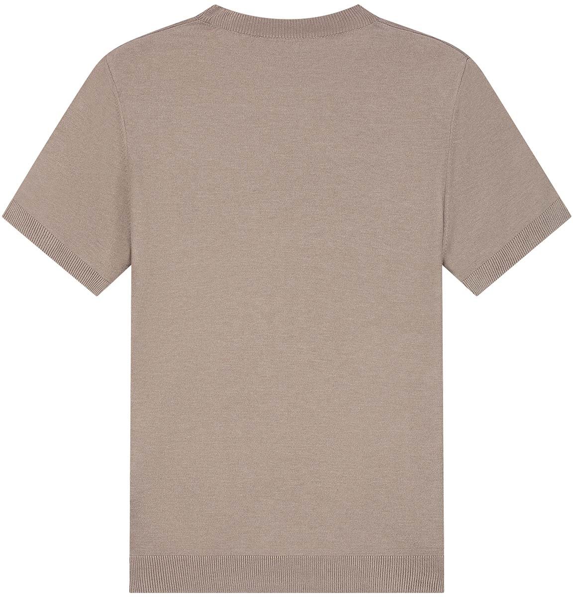 Malelions Malelions Men Knitted T-Shirt Taupe