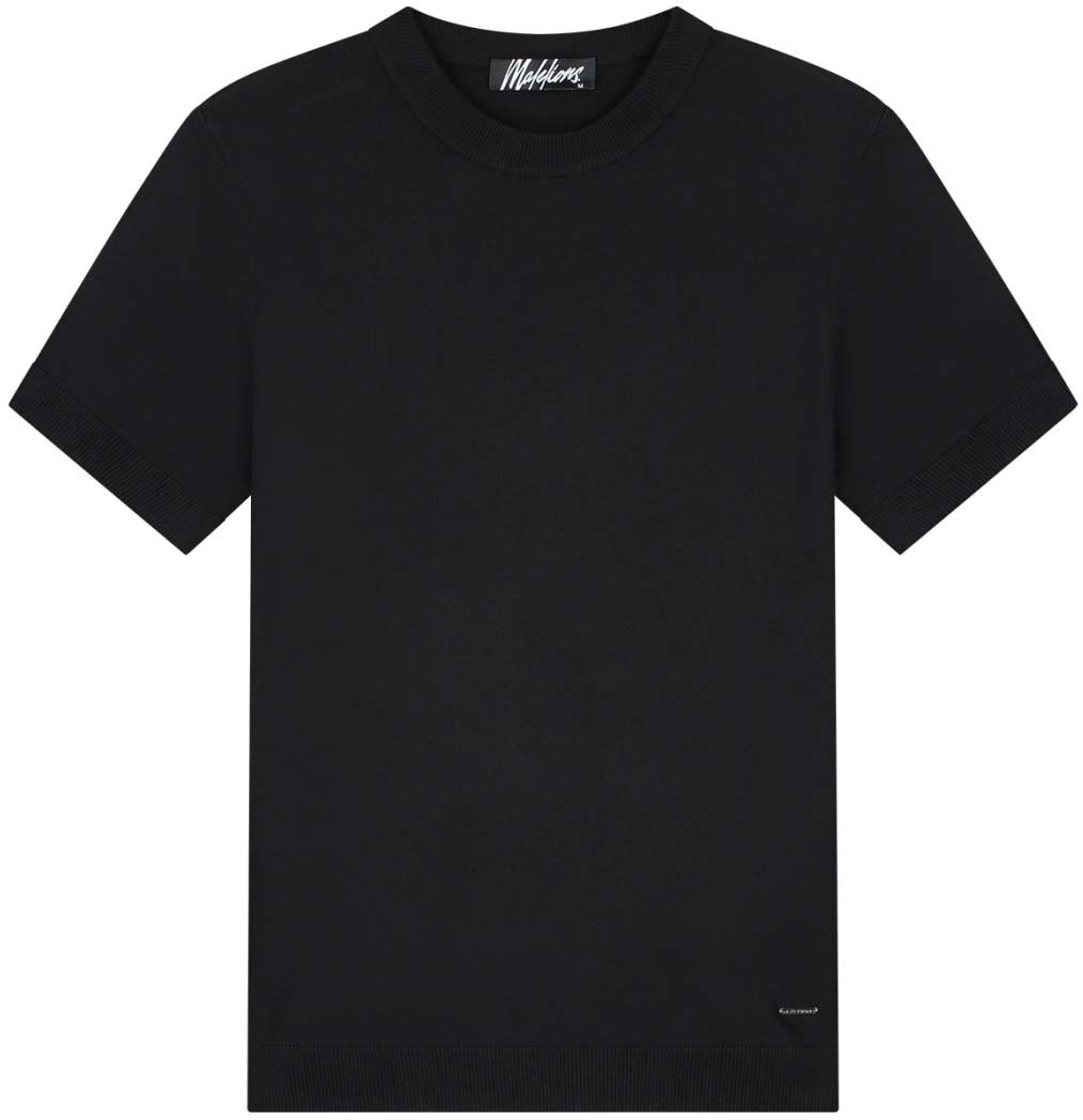 Malelions Malelions Men Knitted T-Shirt Zwart