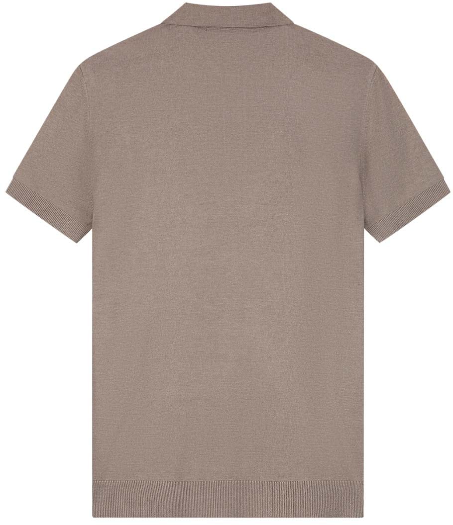 Malelions Malelions Men Knitted Polo Taupe
