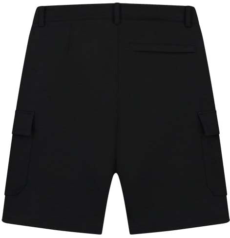 Malelions Malelions Men Signature Patch Cargo Shorts Zwart