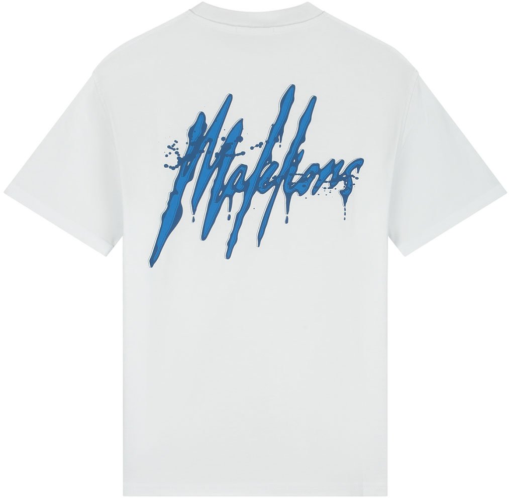 Malelions Malelions Men Signature Drip T-Shirt Wit