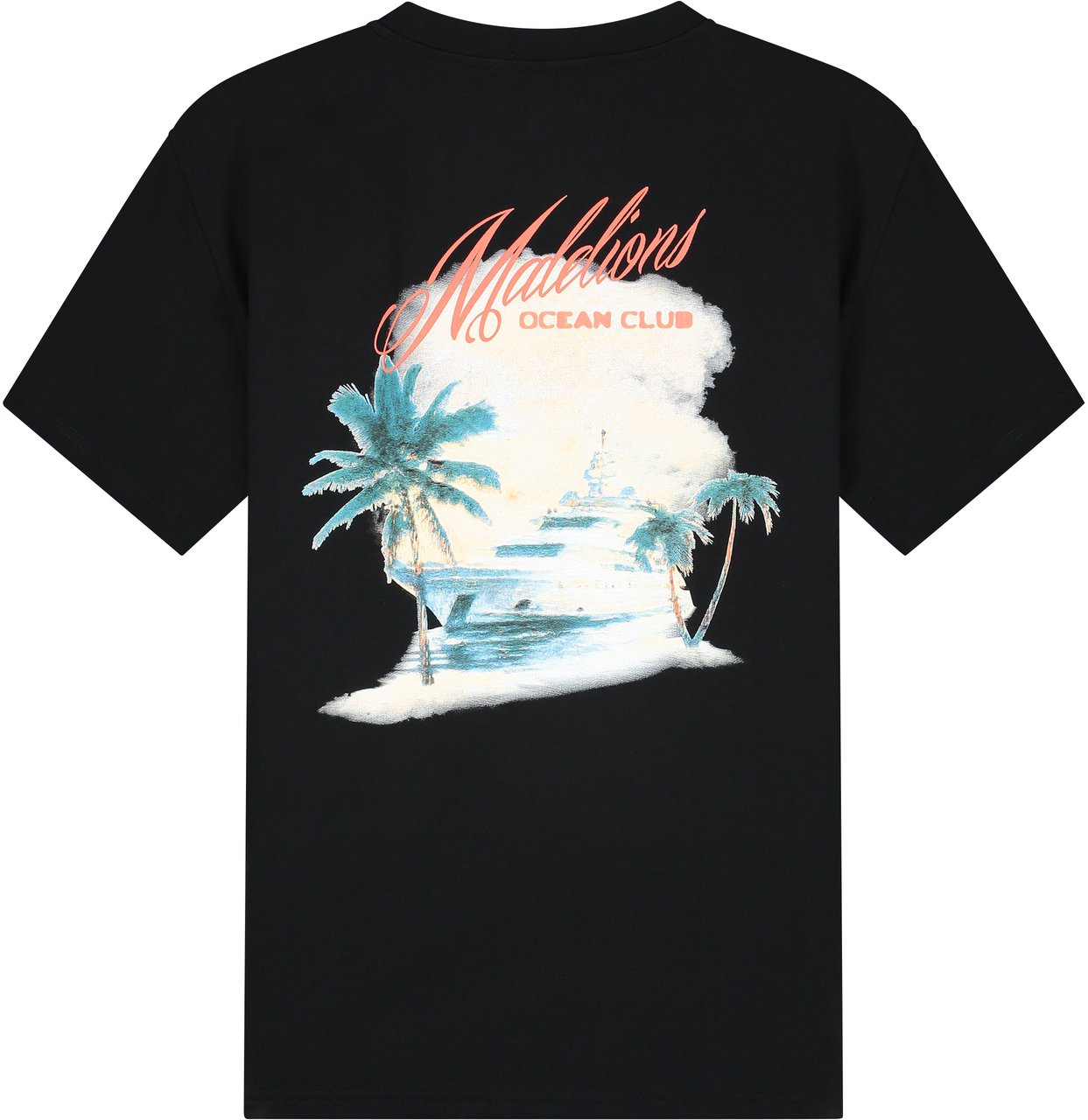 Malelions Malelions Men Yacht T-Shirt Zwart
