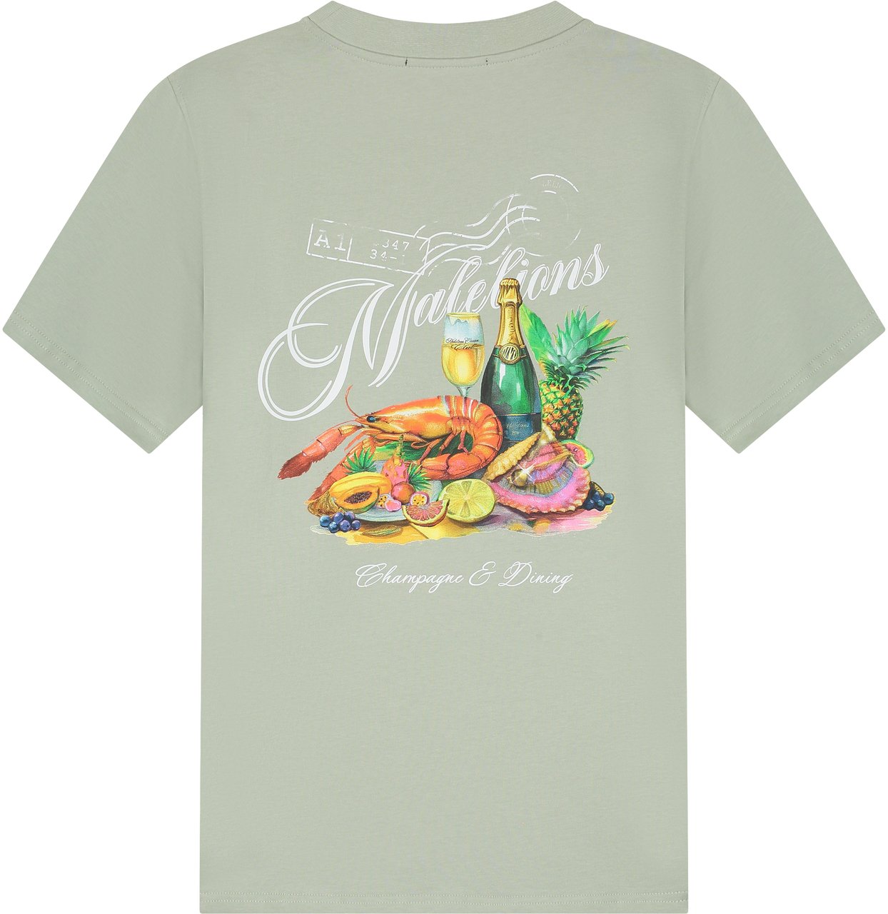 Malelions Malelions Men Champagne T-Shirt Beige