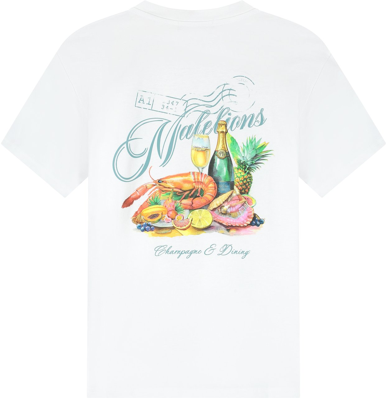 Malelions Malelions Men Champagne T-Shirt Wit