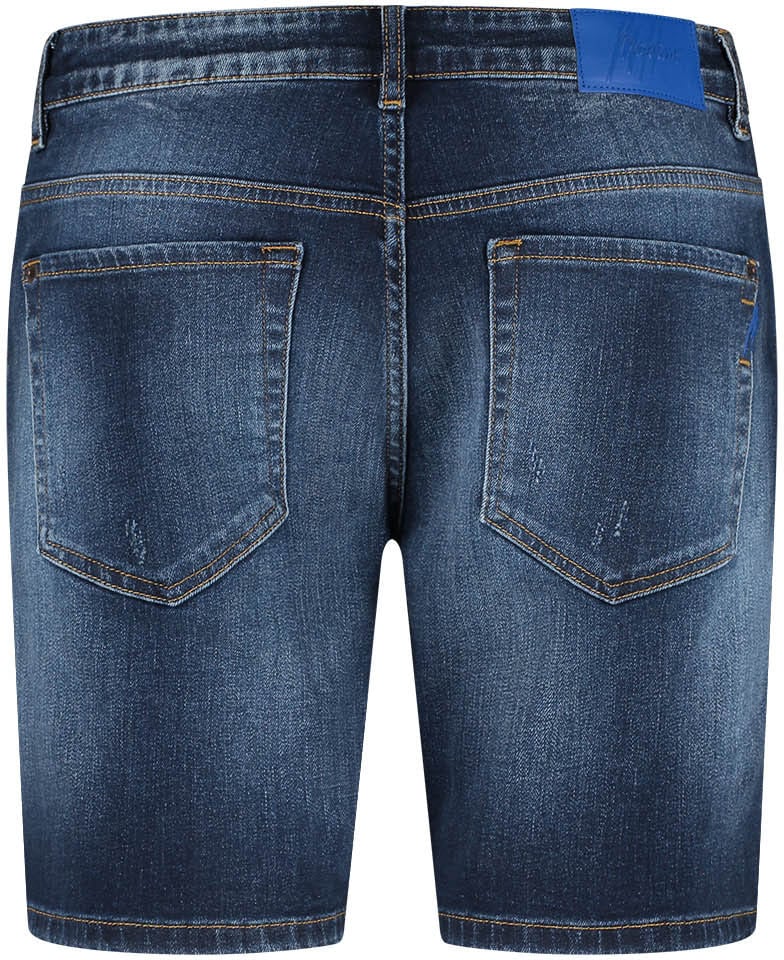 Malelions Malelions Men Denim Shorts Blauw