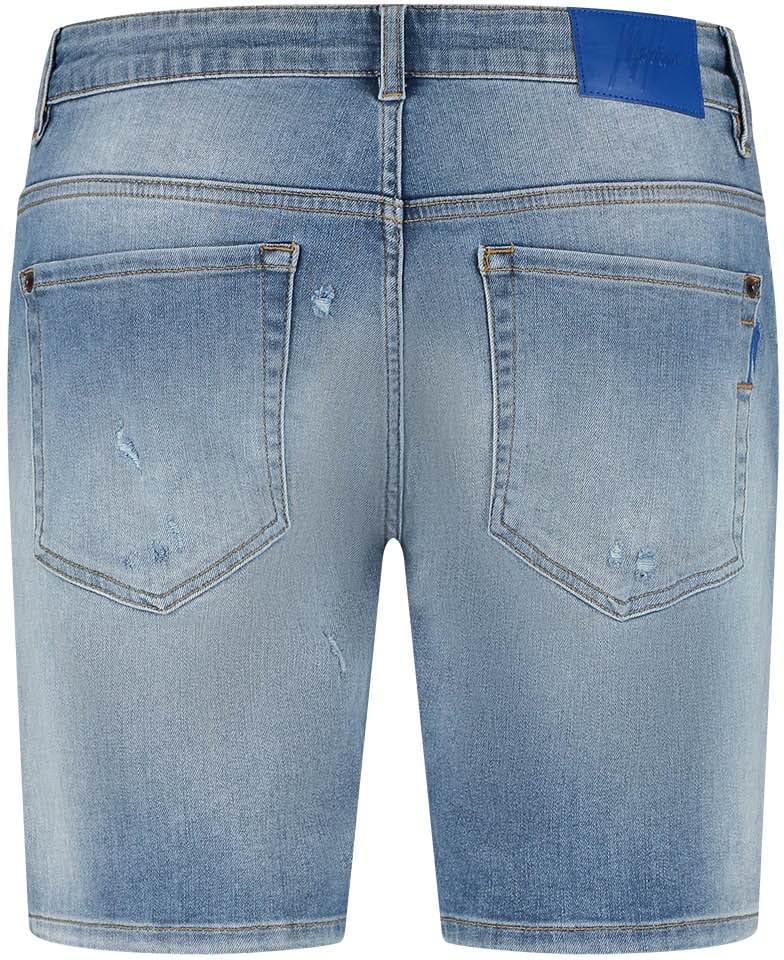 Malelions Malelions Men Denim Shorts Blauw