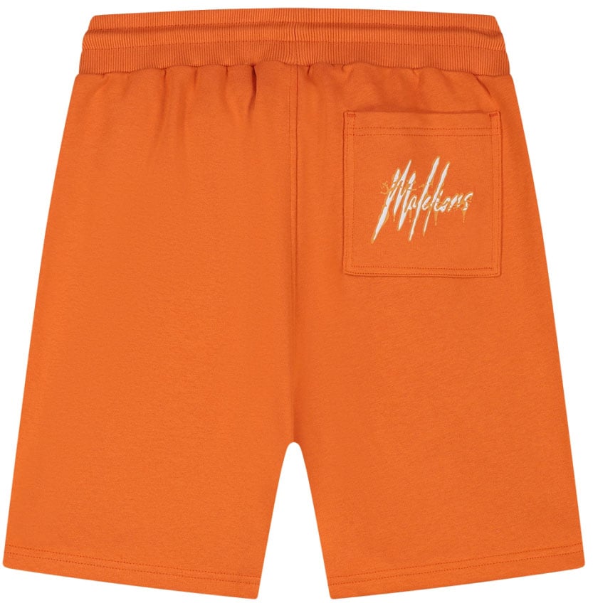 Malelions Malelions Men Signature Drip Shorts Oranje