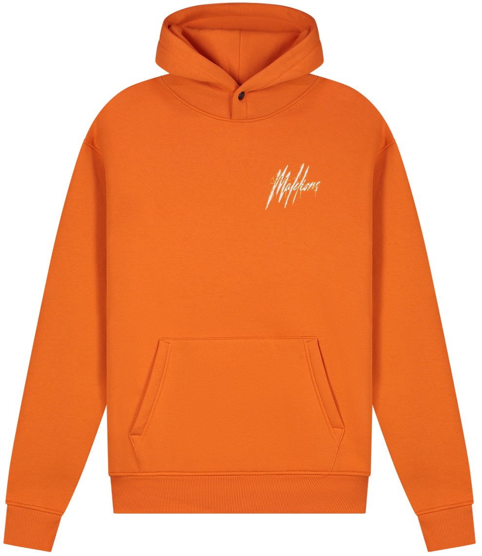 Malelions Malelions Men Signature Drip Hoodie Oranje