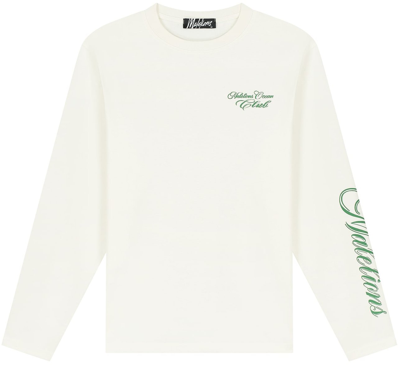 Malelions Malelions Men Ocean Club Longsleeve T-Shirt Wit