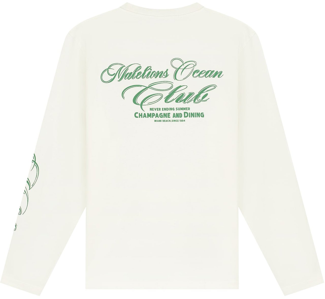 Malelions Malelions Men Ocean Club Longsleeve T-Shirt Wit