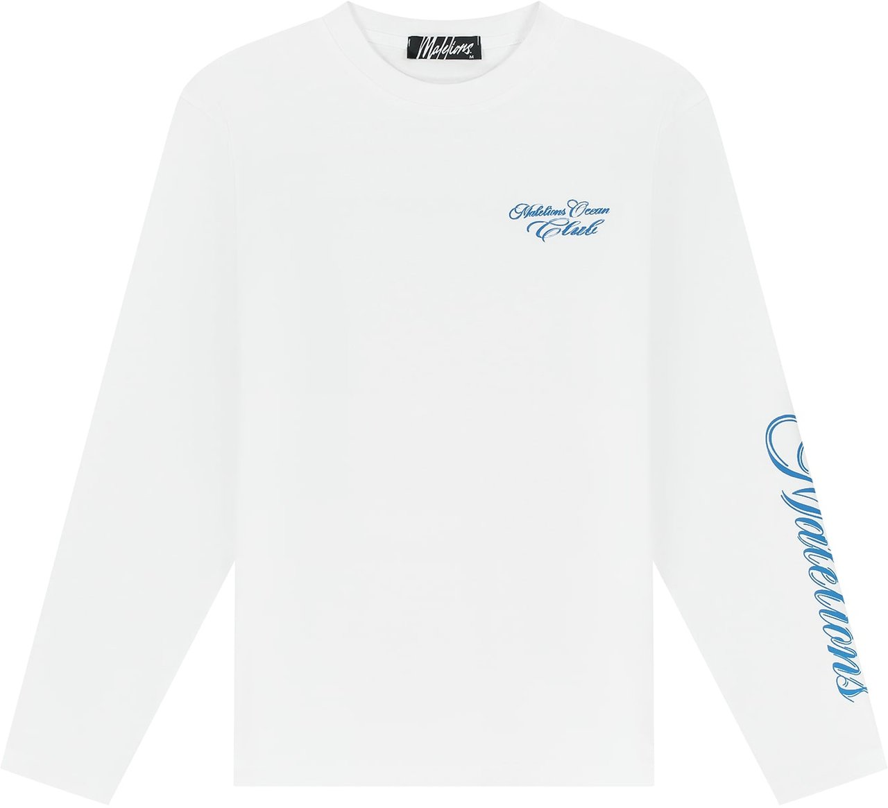 Malelions Malelions Men Ocean Club Longsleeve T-Shirt Wit