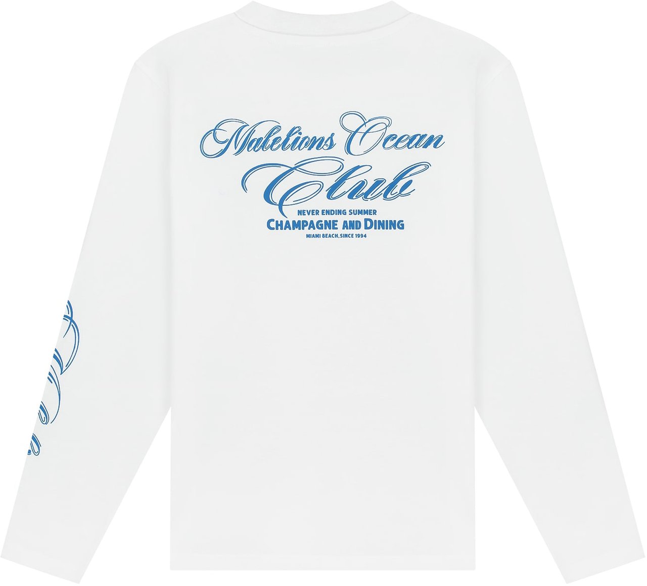 Malelions Malelions Men Ocean Club Longsleeve T-Shirt Wit