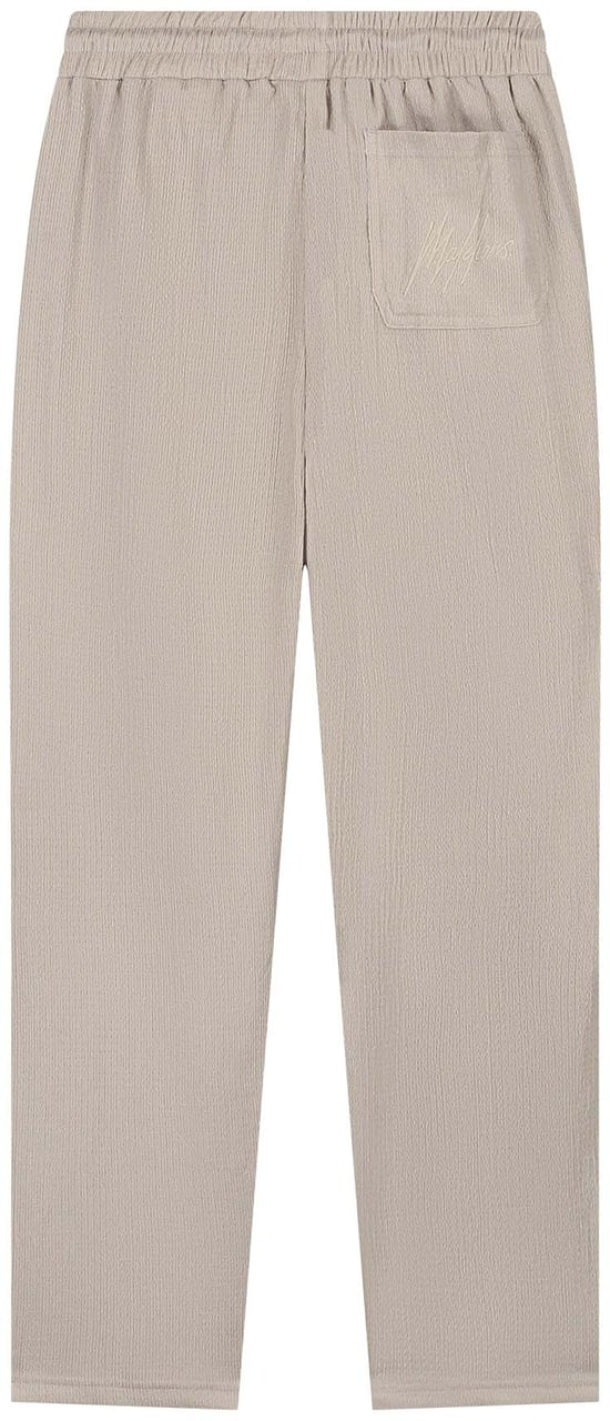 Malelions Malelions Men Straight Seersucker Pants Taupe