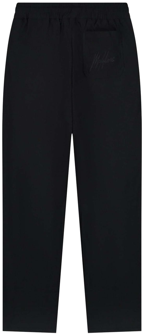 Malelions Malelions Men Straight Seersucker Pants Zwart