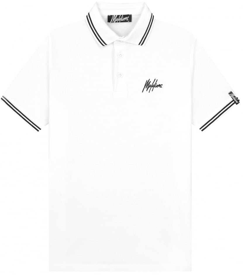 Malelions Malelions Men Signature Polo Wit
