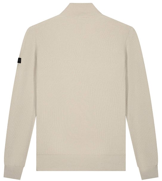 Malelions Malelions Men Knit Quarter Zip Taupe