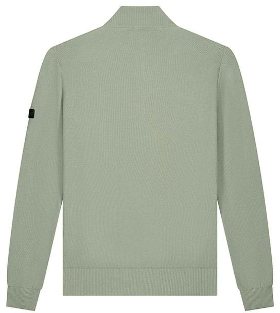 Malelions Malelions Men Knit Quarter Zip Groen