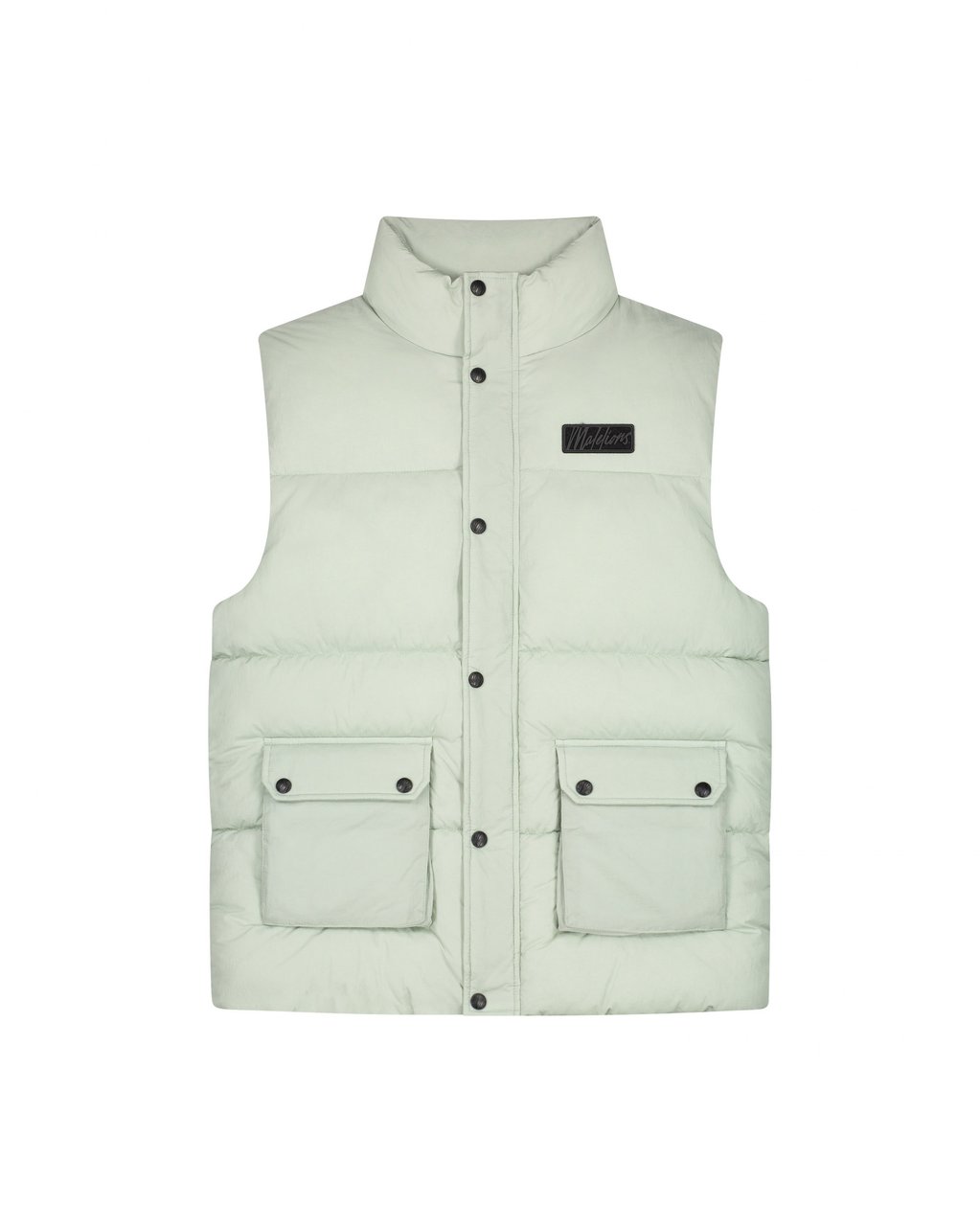 Malelions Malelions Men Crinkle Padded Vest Groen