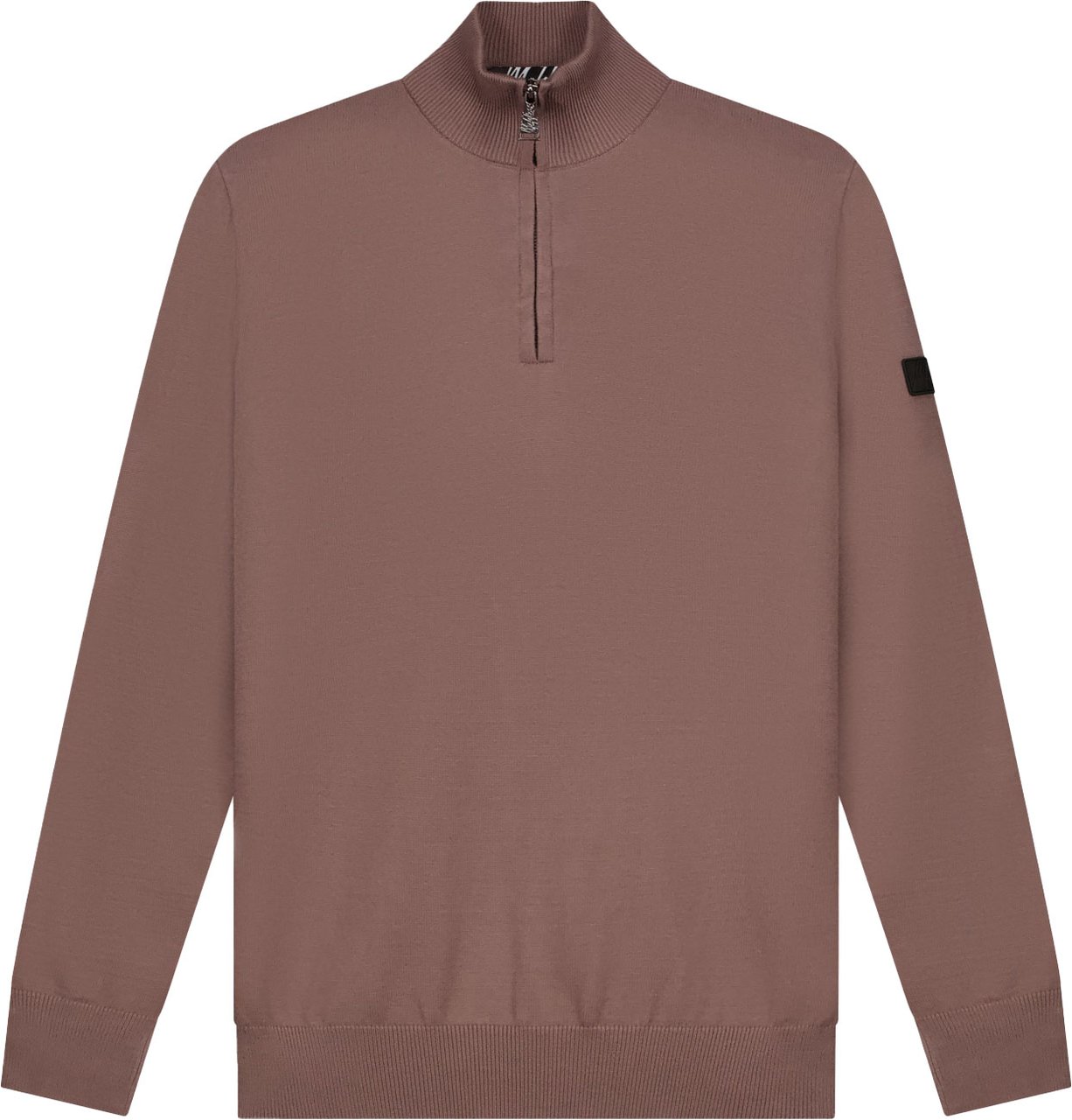 Malelions Malelions Men Knitted Quarter Zip Bruin
