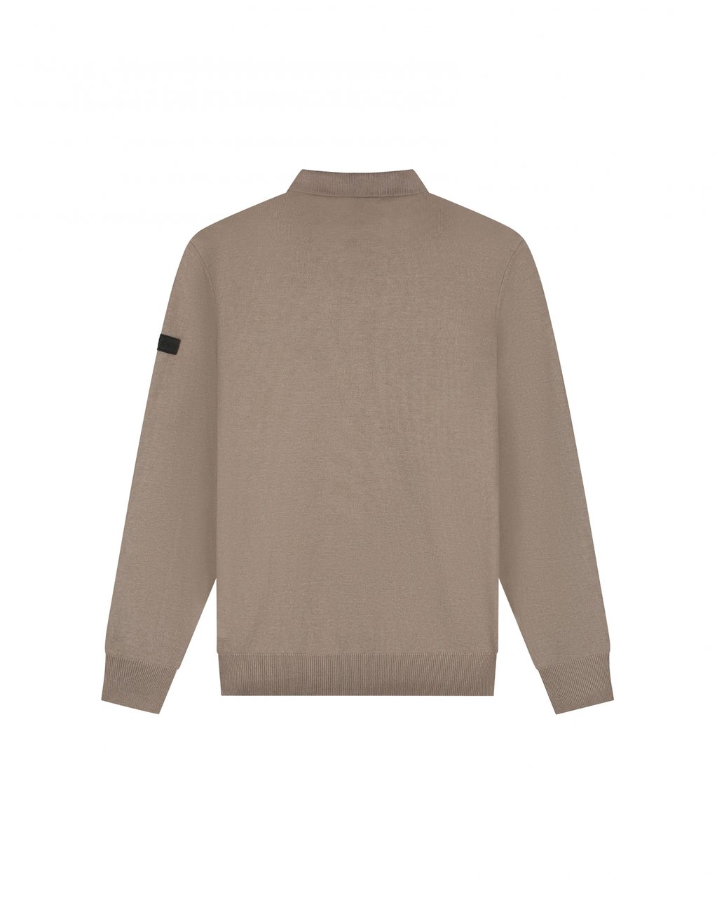 Malelions Malelions Men Knitted Longsleeve Polo Taupe