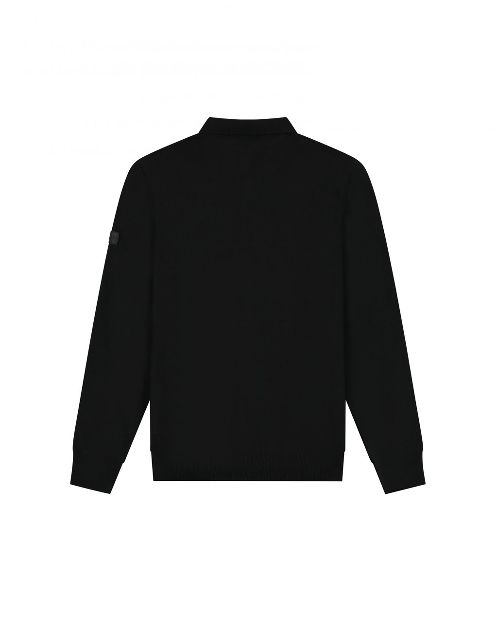Malelions Malelions Men Knitted Longsleeve Polo Zwart