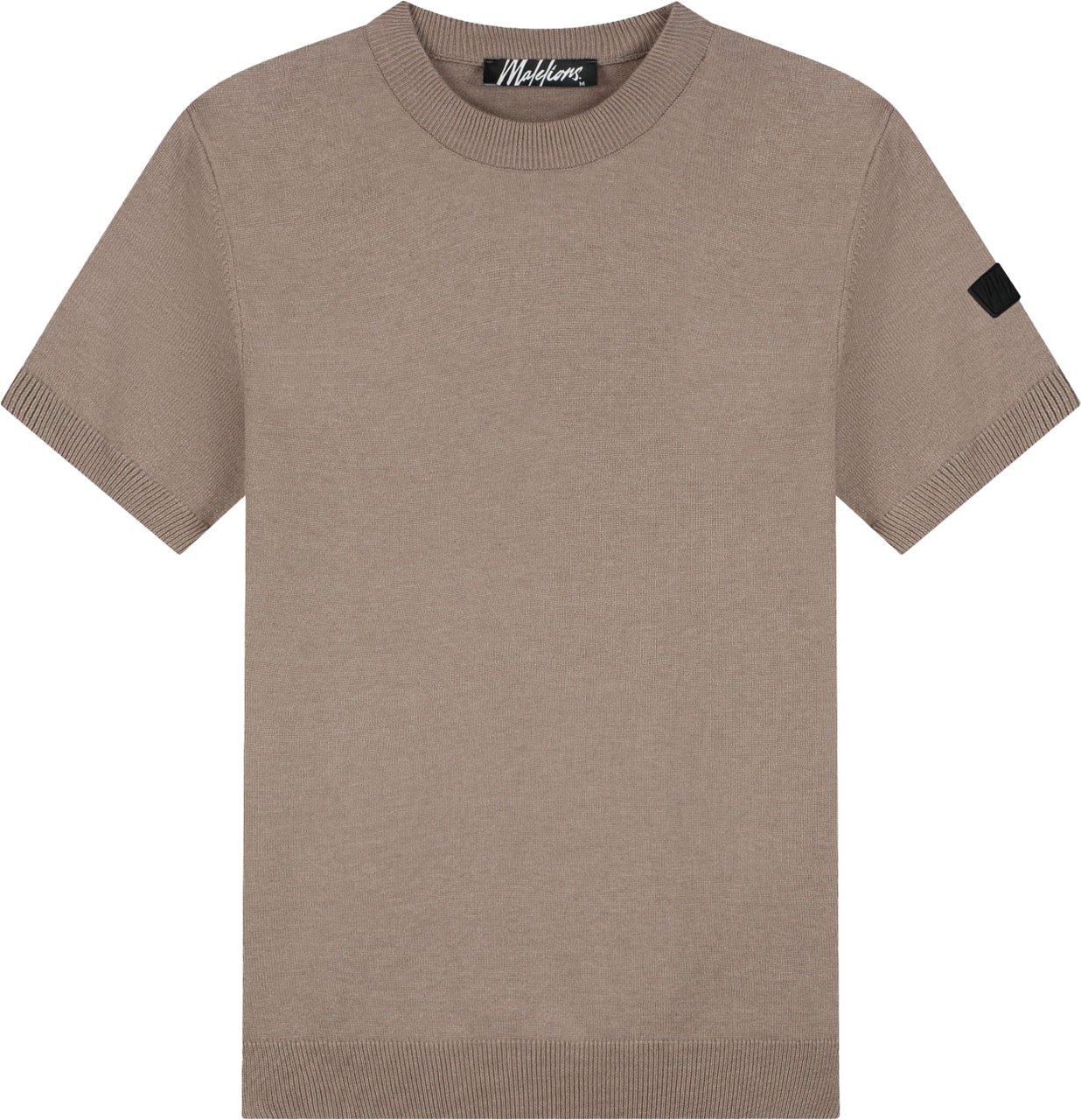 Malelions Malelions Men Knitted T-Shirt Taupe