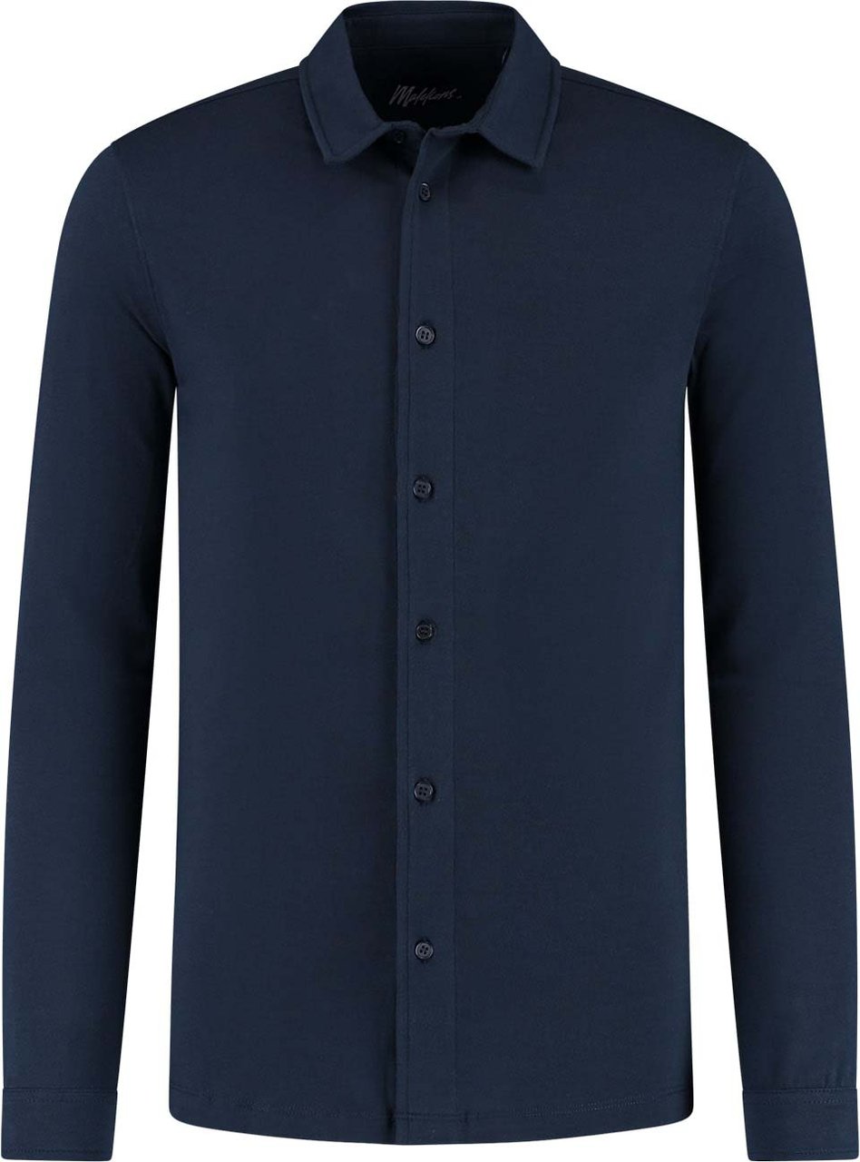 Malelions Malelions Men Button-Down Shirt Blauw