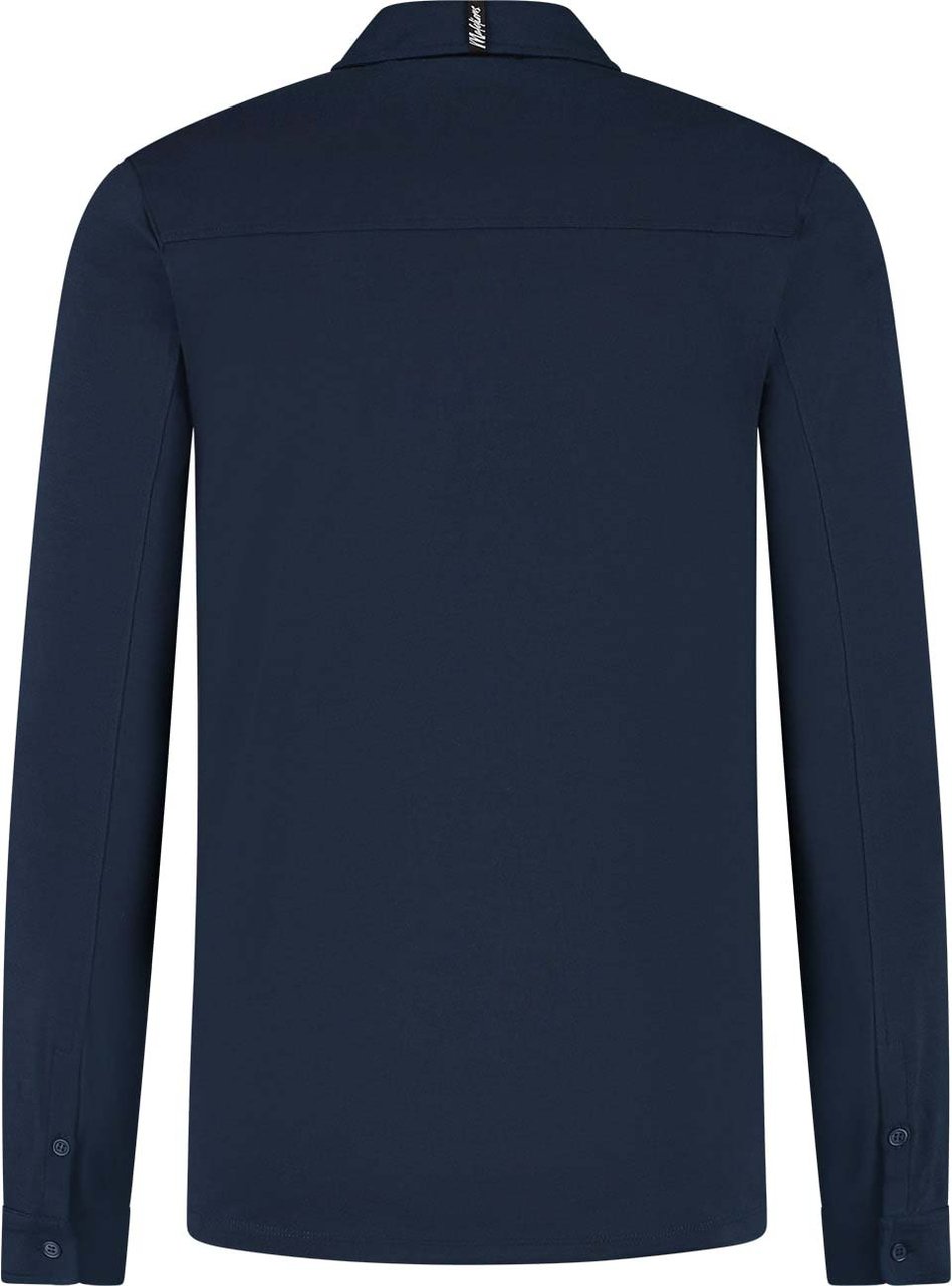 Malelions Malelions Men Button-Down Shirt Blauw