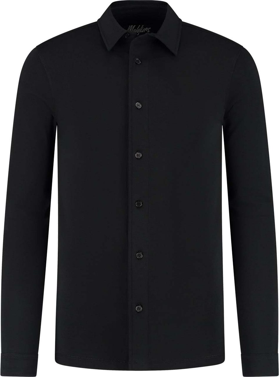 Malelions Malelions Men Button-Down Shirt Zwart