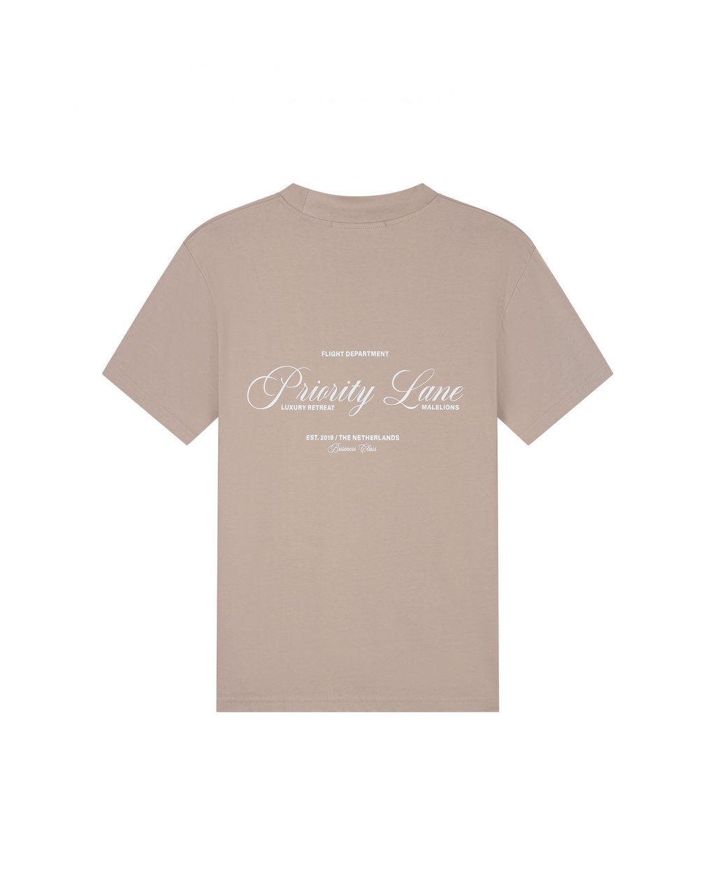 Malelions Malelions Men Priority T-Shirt Taupe