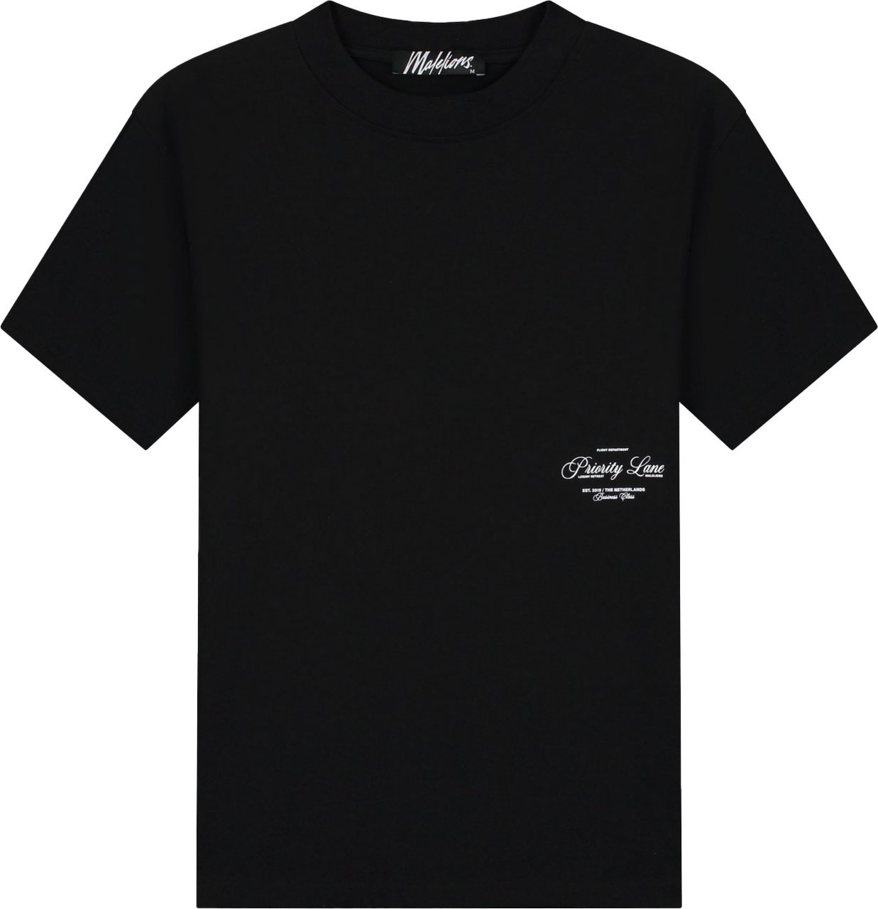 Malelions Malelions Men Priority T-Shirt Zwart