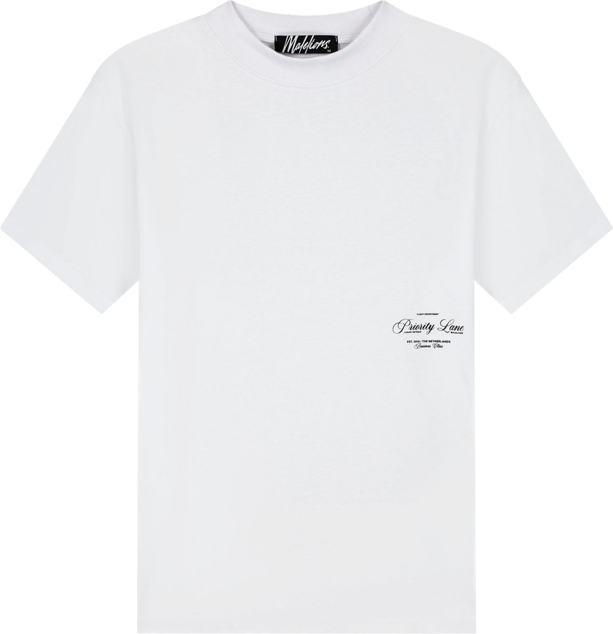 Malelions Malelions Men Priority T-Shirt Wit