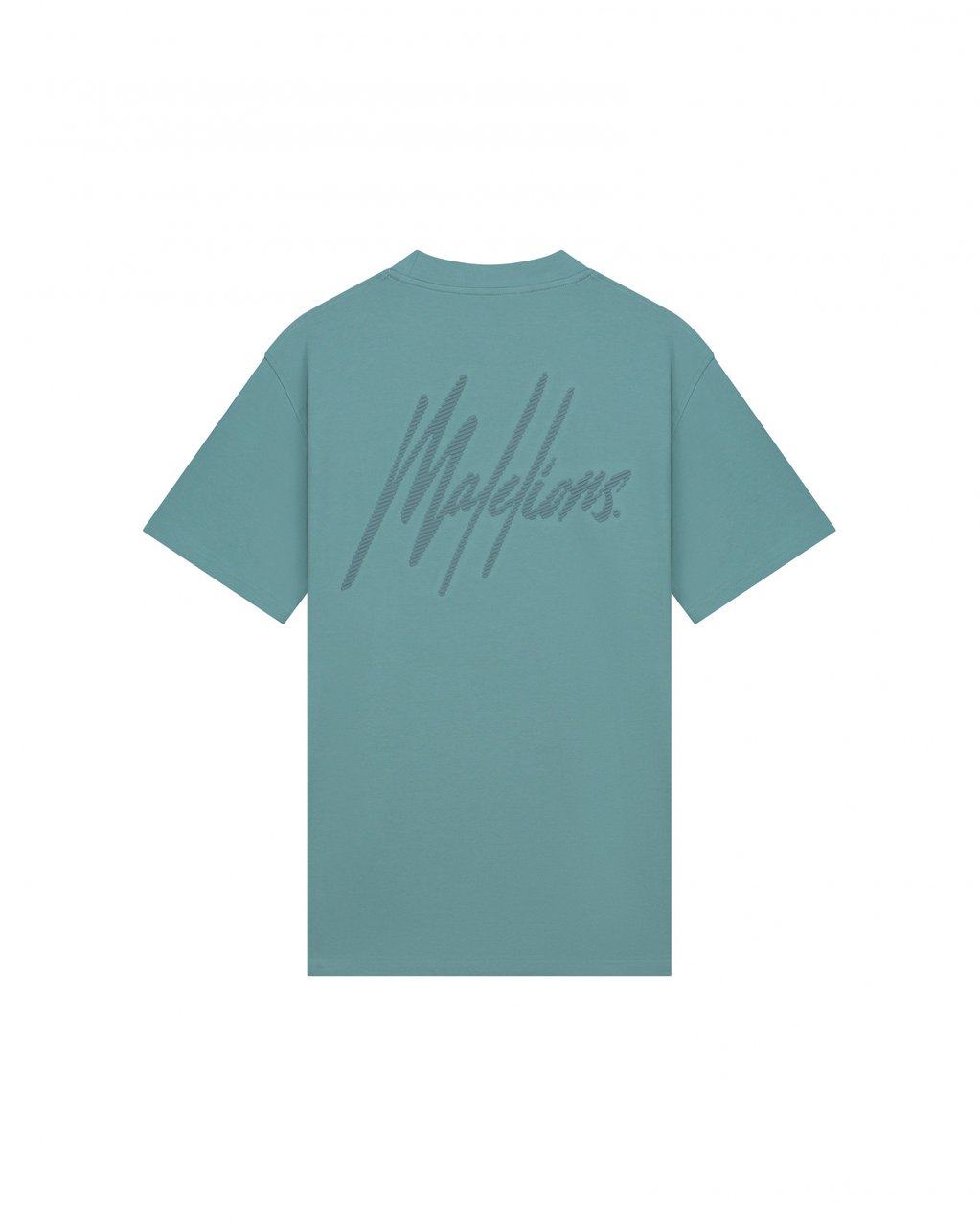 Malelions Malelions Men Striped Signature T-Shirt Blauw