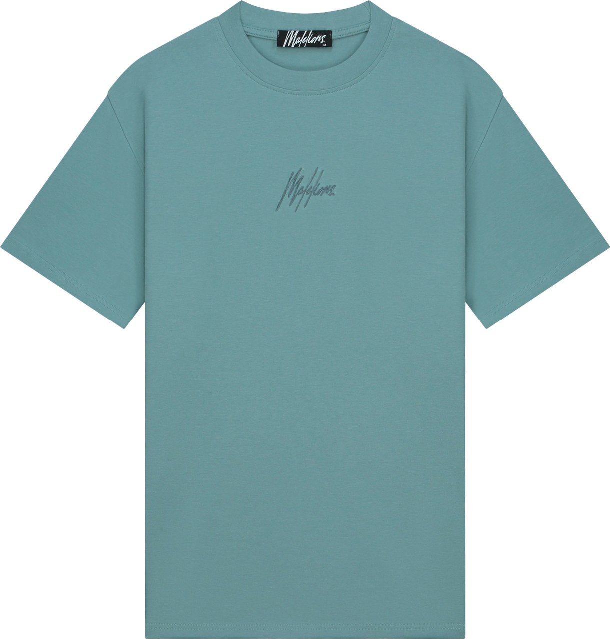 Malelions Malelions Men Striped Signature T-Shirt Blauw