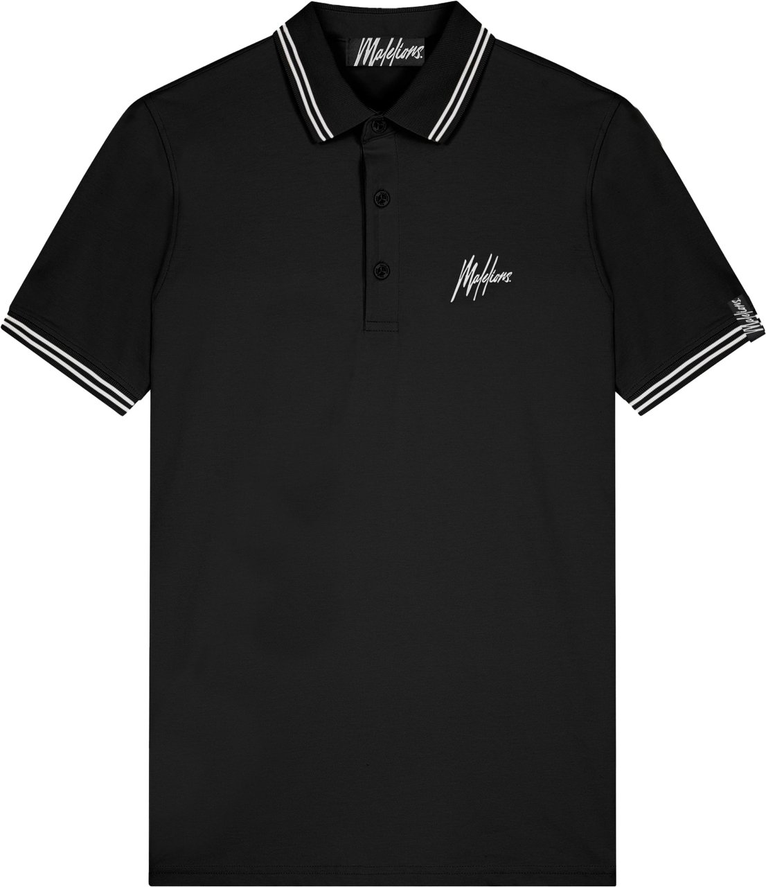 Malelions Malelions Men Signature Polo Zwart