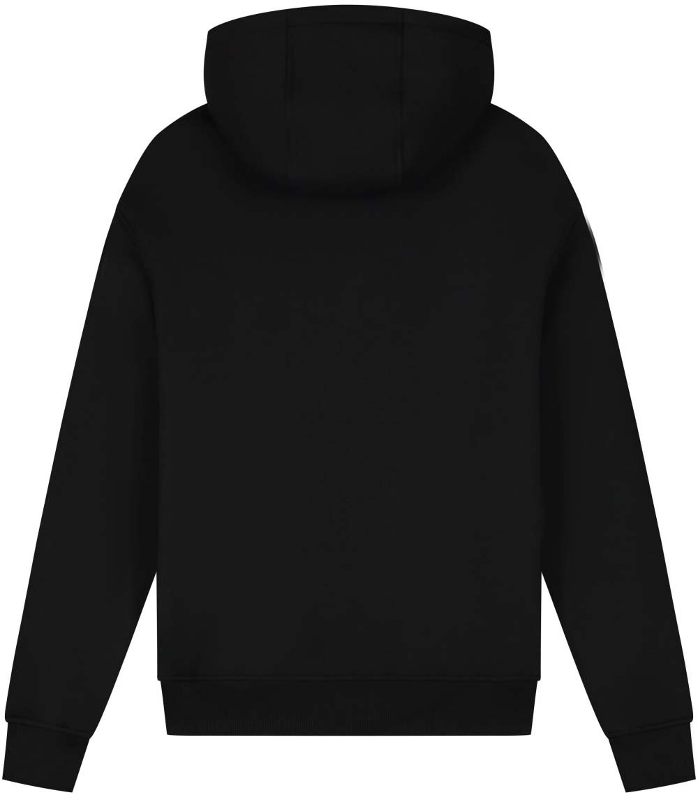 Malelions Malelions Men Striped Signature Hoodie Zwart