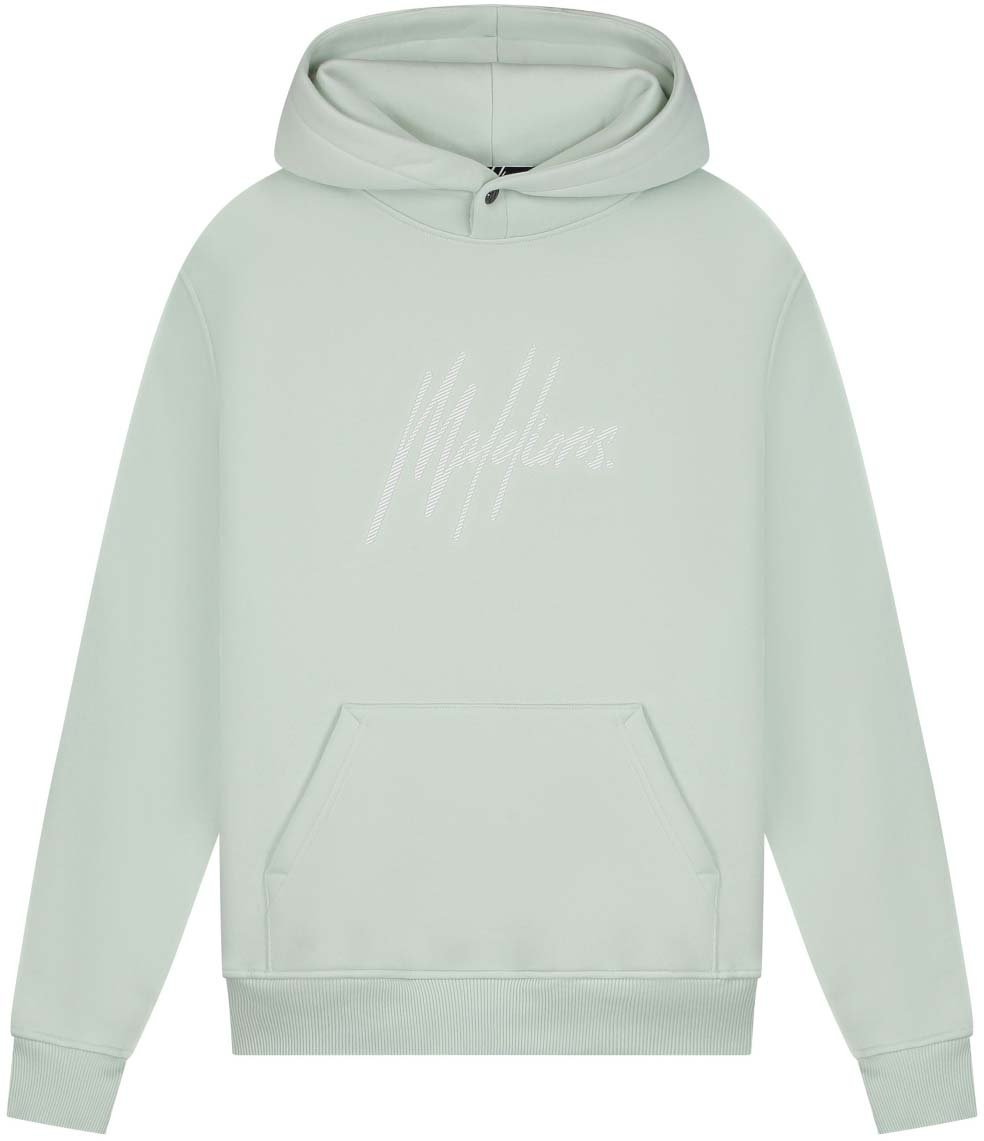 Malelions Malelions Men Striped Signature Hoodie Blauw